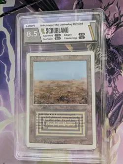Magic: The Gathering HGA 8.5 Scrubland 1994 Revised Edition 10 Centering! - Image 1