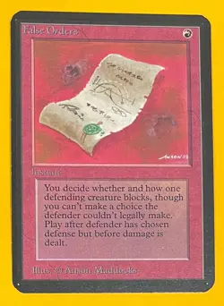 MTG FALSE ORDERS Alpha (OldManMTG 013-600) - Image 1