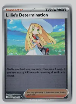 Lillie's Determination 119/132 Uncommon Mega Evolution Pokemon Reverse Holo NM - Image 1