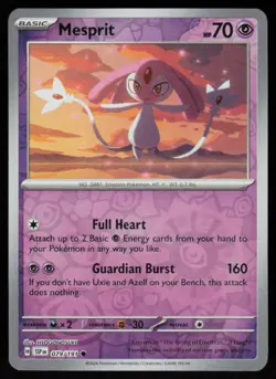 Mesprit 079/191 Common Surging Sparks Pokemon Reverse Holo Near Mint - Image 1