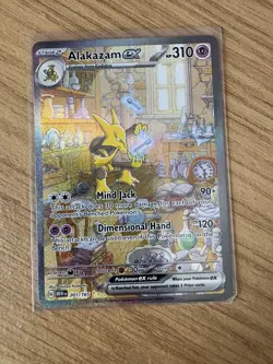 Pokemon TCG: Alakazam ex 201/165 Scarlet Violet 151 Special Illustration Rare - Image 1