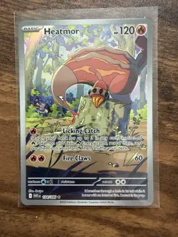 Pokemon Heatmor 104/086 Sv: White Flare Illustration Rare Holo 120HP 🔥 - Image 1