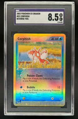 2003 POKEMON EX DRAGON CORPHISH REVERSE FOIL #52 SGC 8.5 NMMT+ - Image 1