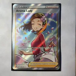 The Pokemon Company Pokemon TCG Aroma Lady 199/203 SWSH07 Full Art Holo Eng - Image 1