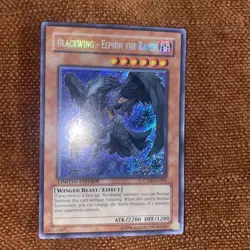 Yu-Gi-Oh! Blackwing - Elphin the Raven CT06-ENS01 Limited Secret Rare Near Mint+ - Image 1