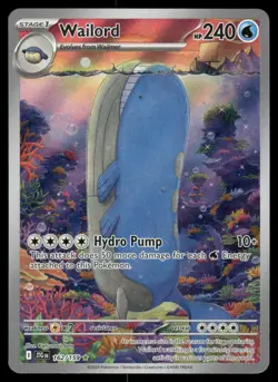 Pokemon Cards Wailord 162/159 Journey Together Illustration Rare NM *2 - Image 1