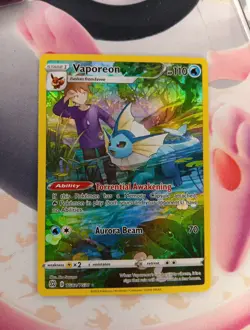 Vaporeon TG02/TG30 Swsh09 Trainer Gallery Holo Card Brilliant Stars Full Art - Image 1