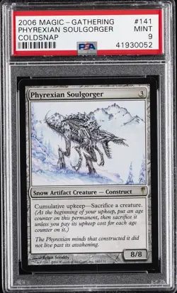 2006 MTG COLDSNAP #141 PHYREXIAN SOULGORGER PSA 9 - Image 1