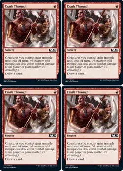 MTG - 4x CRASH THROUGH - M21/Core Set 2021 (C) - Image 1