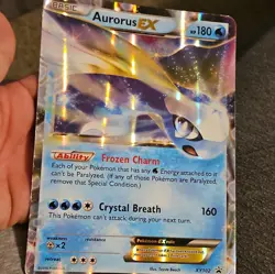 Pokemon TCG 3-Card Lot: Holo Promo XY Black Star Aurorus EX, Rayquaza EX - Image 1