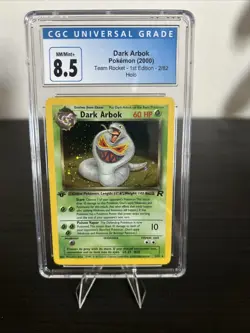 Dark Arbok 2/82 Team Rocket 1st Edition Holo PSA CGC 8.5 WOTC 2000 Pokemon MINT - Image 1