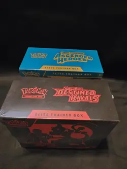 Pokemon Elite Trainer Box ETB Lot Destined Rivals And Ascended Heroes Sealed - Image 5