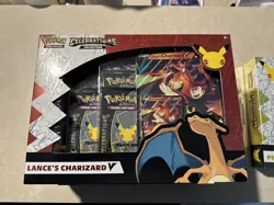 Pokemon TCG: Celebrations Collection Box Lance's Charizard V - New Sealed - Image 1