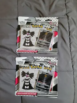 Pokemon White Flare SV10.5 3-Pack Tech Sticker Collection - LOT OF 2 - Image 1
