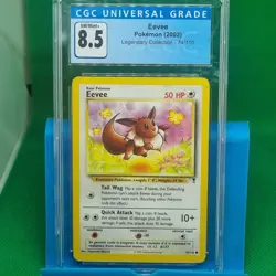 CGC 8.5 Eevee Legendary Collection 74/110 2002 Uncommon NM Mint + GRADED Pokemon - Image 1