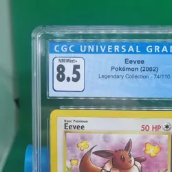 CGC 8.5 Eevee Legendary Collection 74/110 2002 Uncommon NM Mint + GRADED Pokemon - Image 3