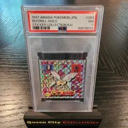 BEEDRILL - HOLO -PSA 7 - 1997 AMADA Pokemon Japanese Sticker Collection Kai #363 - Image 1