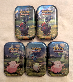 Pokemon TCG Mega Evolution Ascended Heroes Mini Tin - Lot of 5 - Factory Sealed - Image 1