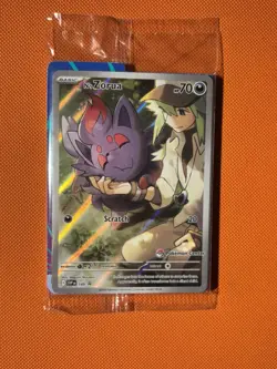 Pokemon TCG N's Zorua SVP 189 Promo Stamped Pokemon Center 2025 New & Sealed - Image 1