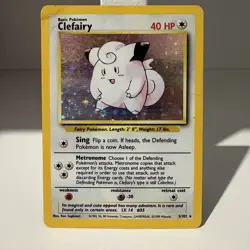 Clefairy 5/102 - Base Set Unlimited - Pokemon Card - MP - Image 1