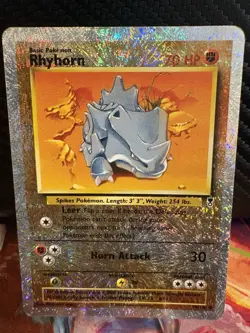 Rhyhorn 61/110 Reverse Holo MP Legendary Collection Pokemon Card Rare - Image 1