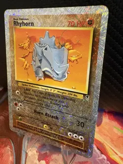 Rhyhorn 61/110 Reverse Holo MP Legendary Collection Pokemon Card Rare - Image 2