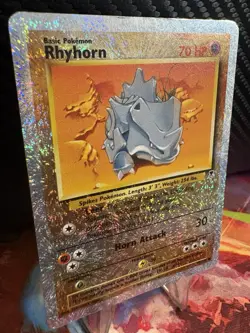 Rhyhorn 61/110 Reverse Holo MP Legendary Collection Pokemon Card Rare - Image 3