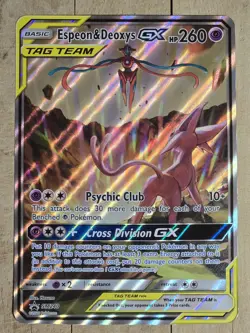 Espeon & Deoxys GX Oversized - (SM Black Star Promo) SM240 Jumbo Cards Holo - Image 1