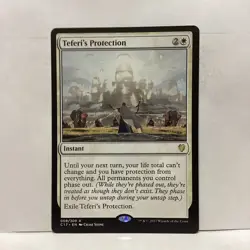 MTG Teferi's Protection Magic: The Gathering Commander 2017 Rare #008 - Image 1