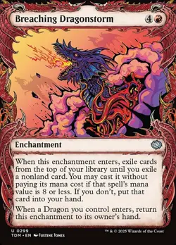 x1 Breaching Dragonstorm - Showcase NM, MTG Tarkir: Dragonstorm - Main Set - Image 1