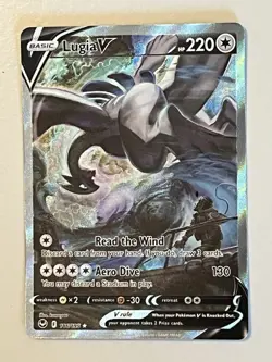 2022 Pokemon TCG Sword & Shield Silver Tempest #186/195 Lugia V ALT ART UR - Image 1
