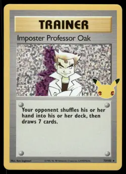 Pokemon Cards Imposter Professor Oak 73/102 Classic Collection LP *2 - Image 1