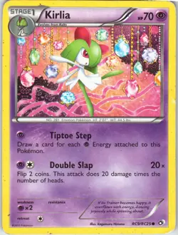 Kirlia – Pokemon TCG Legendary Treasures RC9/RC25 Holo Common Damaged - Image 1