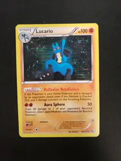 Lucario 80/113 Holo Holo Rare Legendary Treasures Pokemon HP - Image 1