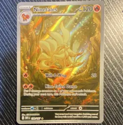 Pokemon TCG Ninetales 199/197 SV03 Obsidian Flames IR Full Art Holo 120HP EN - Image 1
