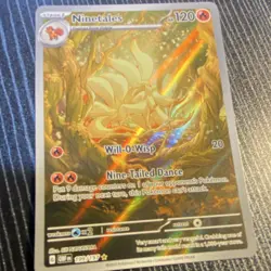 Pokemon TCG Ninetales 199/197 SV03 Obsidian Flames IR Full Art Holo 120HP EN - Image 3