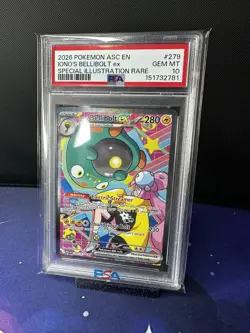 2026 Pokemon Ascended Heros Special Illustration Rare Ionos Bellibolt EX PSA 10 - Image 4