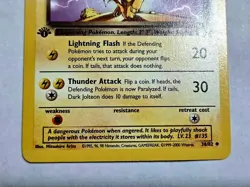 2000 Dark Jolteon First 1st Edition 38/82 Team Rocket NM/M Pokemon TCG English - Image 4
