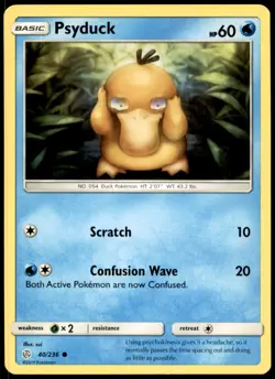 Psyduck 40/236 Common Cosmic Eclipse Pokemon NM-LP - Image 1