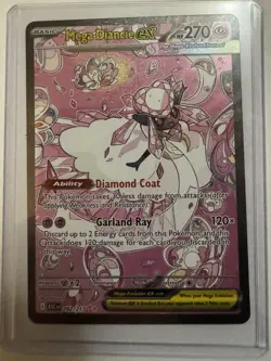 Pokemon Mega Diancie EX 282/217 SIR Special Illustration Rare Ascended Heroes - Image 1