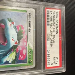 2004 POKEMON EX FIRE RED & LEAF GREEN #112 VENUSAUR EX-HOLO PSA 9 - Image 1