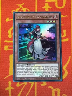 YUGIOH KITCHEN DRAGONMAID EMBLAZONED ULTRA RARE NM BLMM-EN058 - Image 1