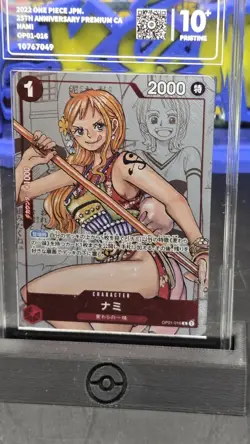 One Piece Nami OP01-016 R PSA 10 25th Anniversary Premium Japanese PCG 10 - Image 2