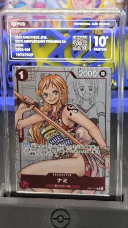 One Piece Nami OP01-016 R PSA 10 25th Anniversary Premium Japanese PCG 10 - Image 3
