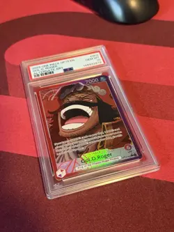 PSA 10 Gold D. Roger (Alt Art) Carrying On His Will OP13-003 EN One Piece B14 - Image 3