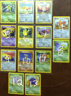 Vintage Pokemon Jungle 13 Cards WOTC Scyther Eevee Pikachu 1st Edition NM & LP - Image 2