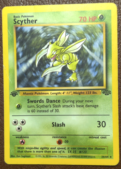 Vintage Pokemon Jungle 13 Cards WOTC Scyther Eevee Pikachu 1st Edition NM & LP - Image 3