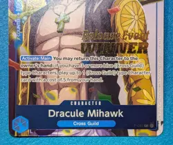 Dracule Mihawk (OP-11 Release Event Winner) #P-081 One Piece Foil Promotion Card - Image 3