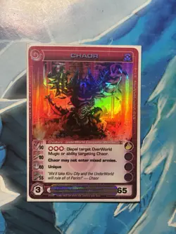 Chaotic Chaor Holo Foil 1st Edition! 65E Underworld Ultra Rare TCG Card #31 LP - Image 1