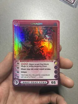 Chaotic Chaor Holo Foil 1st Edition! 65E Underworld Ultra Rare TCG Card #31 LP - Image 2